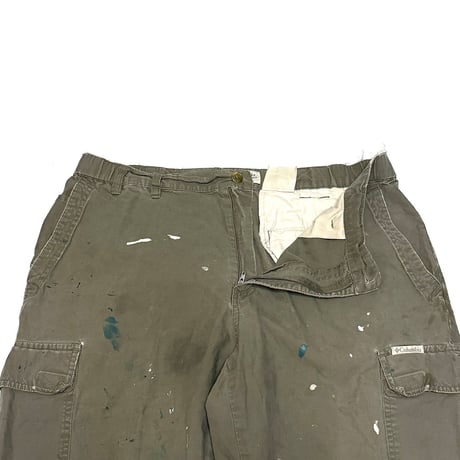 【USED】90's Columbia PAINT STAINED CARGO PANTS