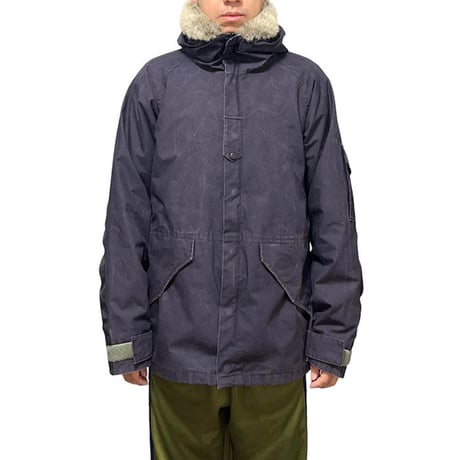 【USED】90'S GRIFFIN WAXED JACKET with FUR HOOD