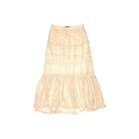 【USED】00'S CROWN OFF'S LACE LONG SKIRT