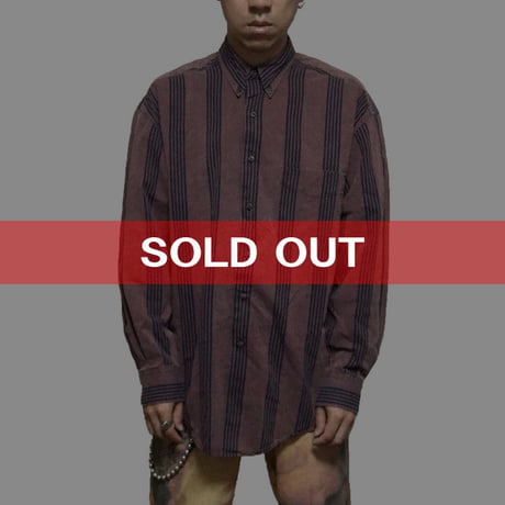 【USED】90'S GAP STRIPE SHIRT
