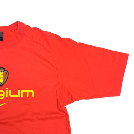 【USED】00's NIKE Soccer Belgium National Team Print T-shirt