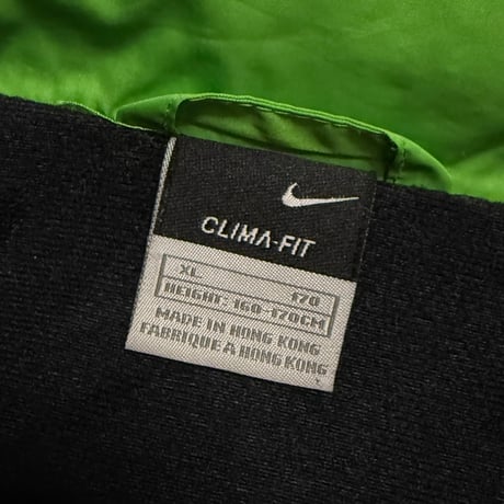 【USED】00's NIKE CRIMA-FIT Bright Green Windbreaker Jacket