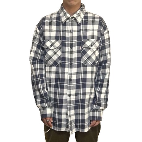 【USED】LEVI'S OVERSIZED CHECK SHIRT