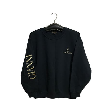 【USED】90'S  GIANNI VALENTINO EMBROIDERED SWEATSHIRT