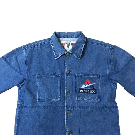 【USED】90'S AVIREX DENIM SHIRT JACKET