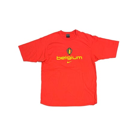 【USED】00's NIKE Soccer Belgium National Team Print T-shirt