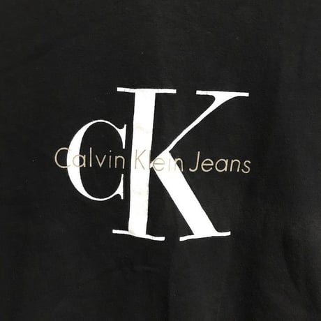 【USED】90'S CK CALVIN KLEIN JEANS L/S T-SHIRT MADE IN USA