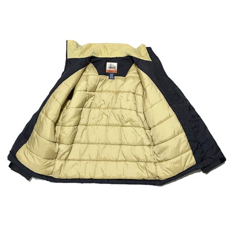 【USED】90'S-00'S STUSSY OUTDOOR PADDED NYLON JACKET BLACK