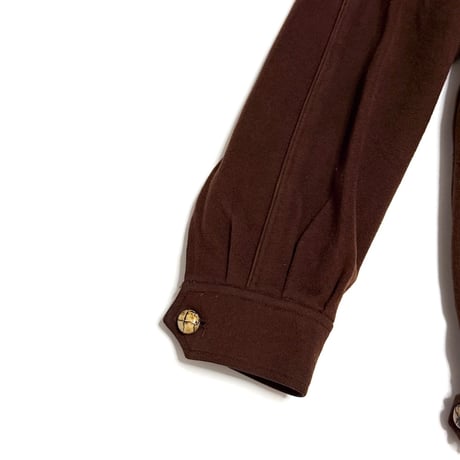 【USED】80's Yves Saint Laurent YSL Monsieur Brown Moleskin Work Jacket