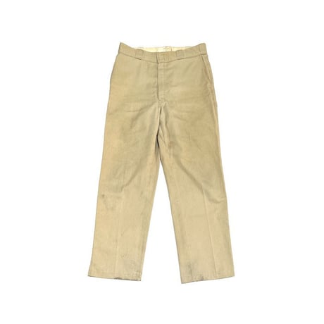 【USED】80'S-90'S OLD DICKIES WORK PANTS BEIGE