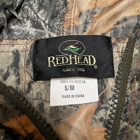 【USED】90's-00's RED HEAD 3D CAMOUFLAGE REALTREE HUNTING HOODIE