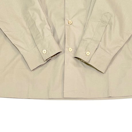 【DEAD STOCK】00'S STUSSY LINE DESIGN SHIRT BEIGE