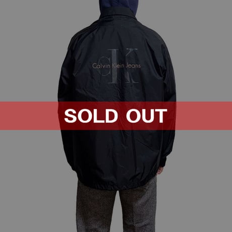 【USED】90'S CK CALVIN KLEIN JEANS RAIN COACH JACKET