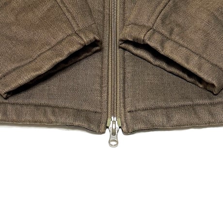 【USED】00's AJ ARMANI JEANS HEAVY COTTON DOUBLE ZIP JACKET