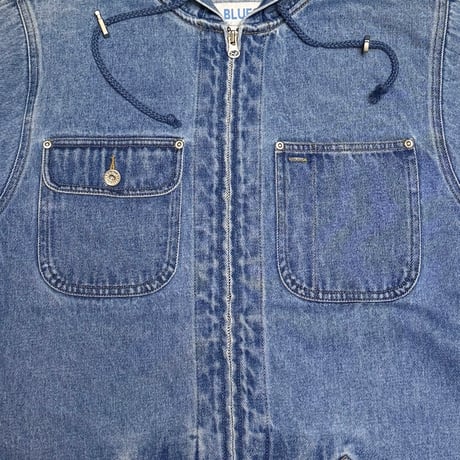 【USED】90's L.A. BLUES Denim Hooded Jacket