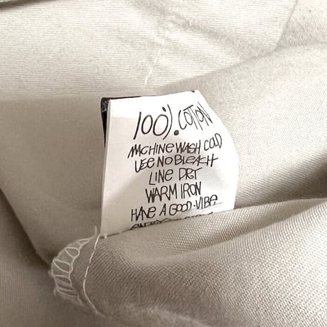【USED】00'S STUSSY UTILITY POCKET SHIRT BEIGE