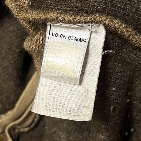 【USED】90's & DOLCE & GABBANA WOOL ZIP JACKET