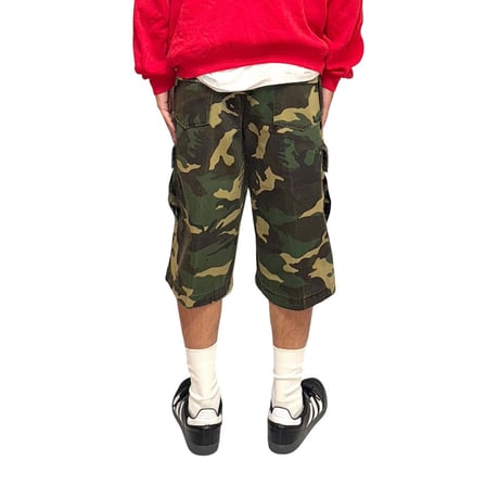 【USED】90's Bootleg STUSSY Camo Cargo Shorts