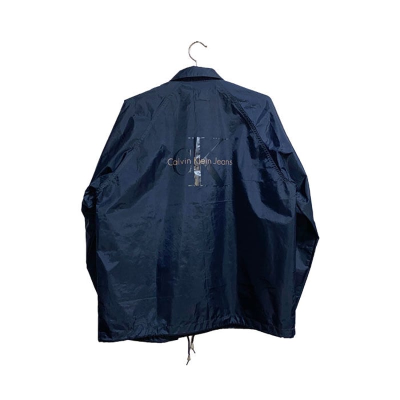 USED】90'S CK CALVIN KLEIN JEANS COACH JACKET |