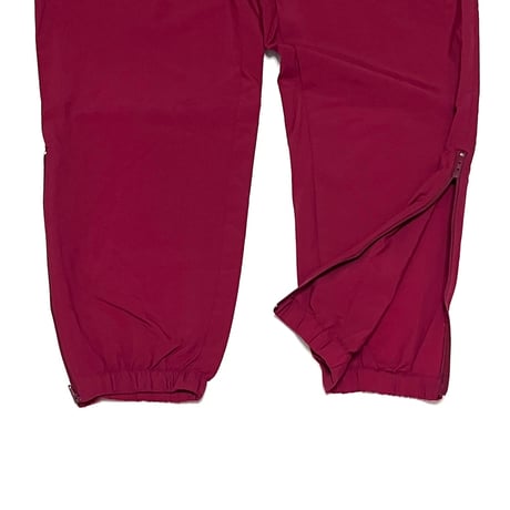 【USED】90's asics COTTON NYLON EASY PANTS BURGUNDY