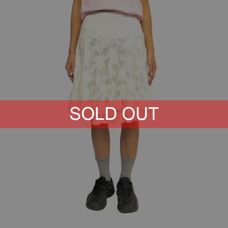 【USED】90'S-00'S Lan Tyan  LACE CROCHETED FISH SKIRT