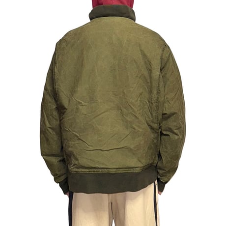 【USED】90's Polo by Ralph Lauren Waxed Cotton Bomber Jacket