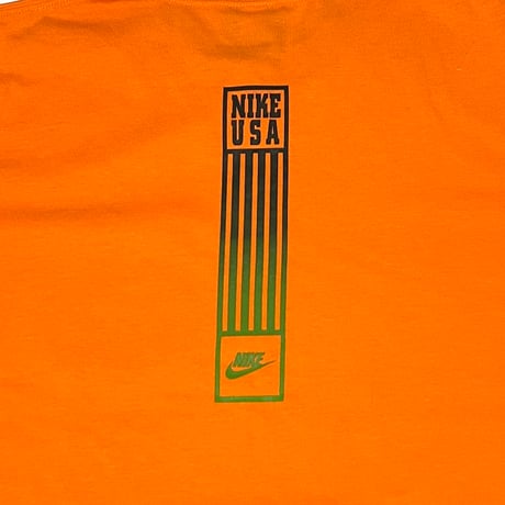 【USED】00's NIKE USA DRI-FIT POCKET T-SHIRT ORANGE