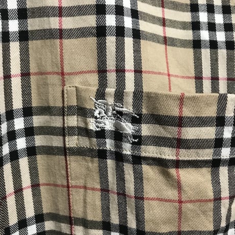 【USED】BURBERRY LONDON NOVA CHECK B.D SHIRT