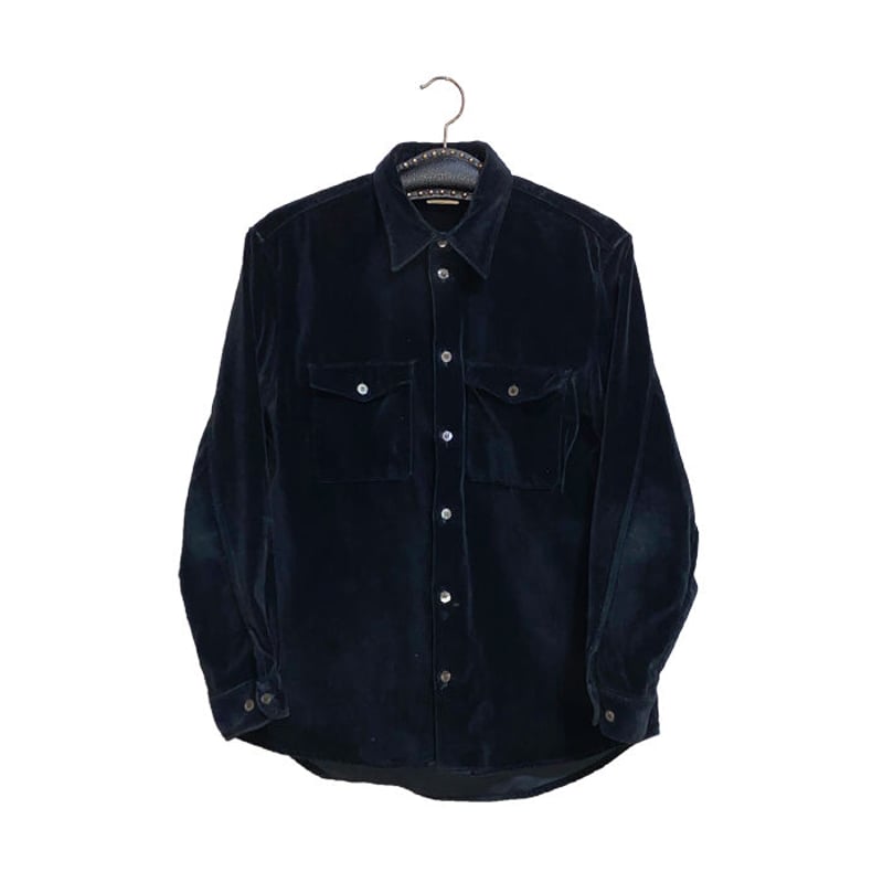 USED】HELMUT LANG 1997 VELOUR SHIRT | KONBINI
