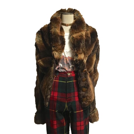 【USED】90'S VIVIENNE WESTWOOD GOLD LABEL × TISSAVEL FAUX FUR JACKET