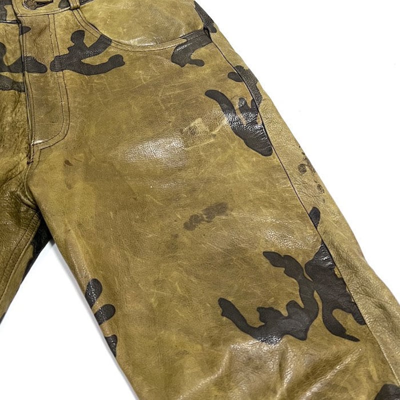 USED】90'S MAHARISHI CAMO LEATHER PANTS | KONBINI