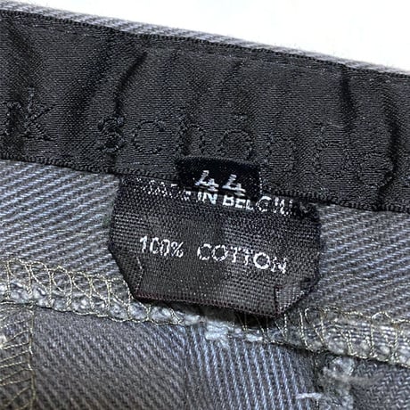 【USED】00'S DIRK SCHONBERGER CUT OFF DENIM JEANS