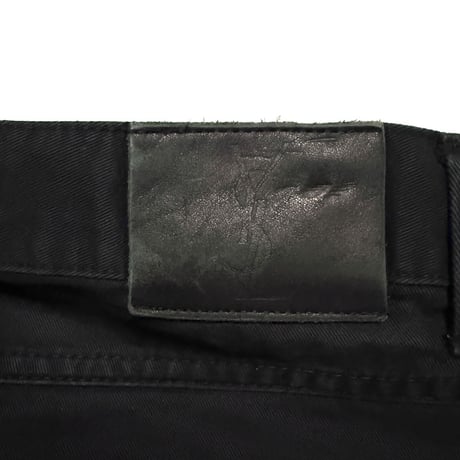 【USED】90's-00's Yves Saint Laurent Pour Homme Y Stitch Pocket Black Pants