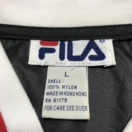 【USED】90'S FILA V-NECK NYLON PULLOVER