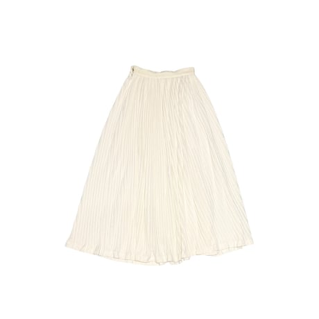【USED】90's-00’s UNDERCOVER JUN TAKAHASHI Bias-Shift Pleated Skirt Off White