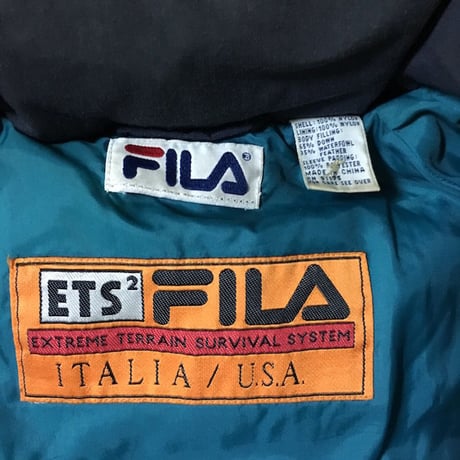 【USED】90'S FILA DOWN JACKET