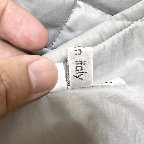 【USED】HELMUT LANG 1990 SILVER QUILTING SLEEVELESS DRESS