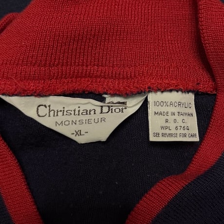 【USED】80's Christian Dior MONSIEUR ZIP-UP SWEAT JACKET