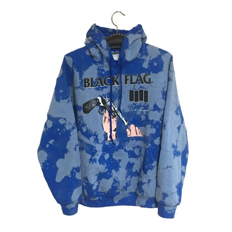 【USED】00'S BLACK FLAG BLEACHED HOODIE