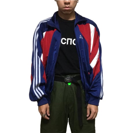 【USED】90'S ADIDAS 3STRIPES × TREFOIL TRACK JACKET