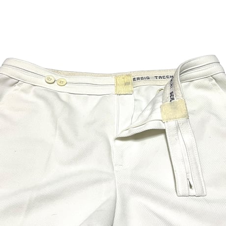【USED】70's-80's Sergio Tacchini TENNIS SHORTS WHITE