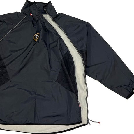 【USED】00'S LOTTO DIAGONAL ZIP NYLON JACKET