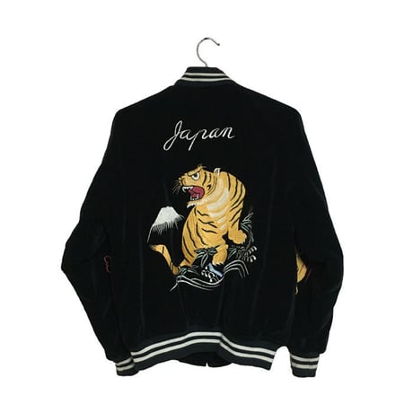 【USED】VELVET SOUVENIR JACKET BLACK
