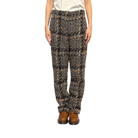 【USED】CHANEL 2016AW TWEED PANTS with SILK LINING