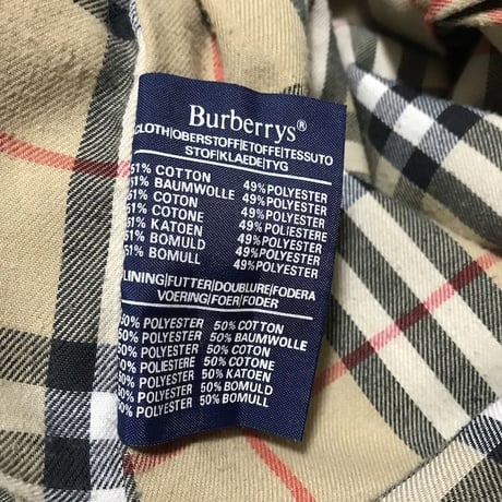【USED】90'S BURBERRYS TRENCH COAT MADE IN ENGLAND