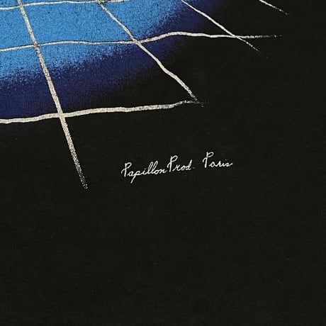 【USED】80's-90's Papillon Prod Paris EXIT T-SHIRT