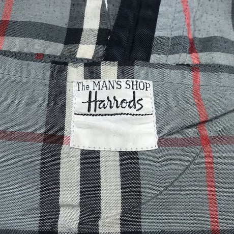 【USED】90'S  BURBERRYS × HARRODS STAND FALL COLLAR COAT BLACK MADE IN ENGLAND