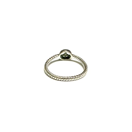 【USED】vintage PEACE SIGN ROPE SILVER RING