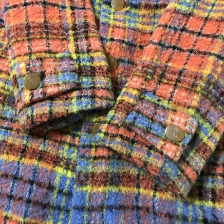 【USED】90'S VIVIENNE WESTWOOD MAN CHECK ALPACA COAT