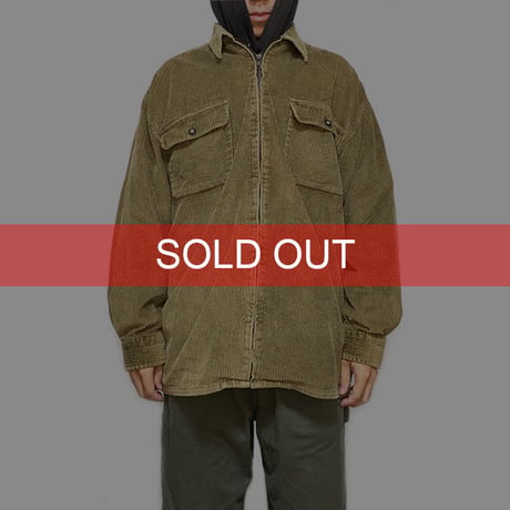 【USED】90'S POINT ZERO CORDUROY ZIP SHIRT